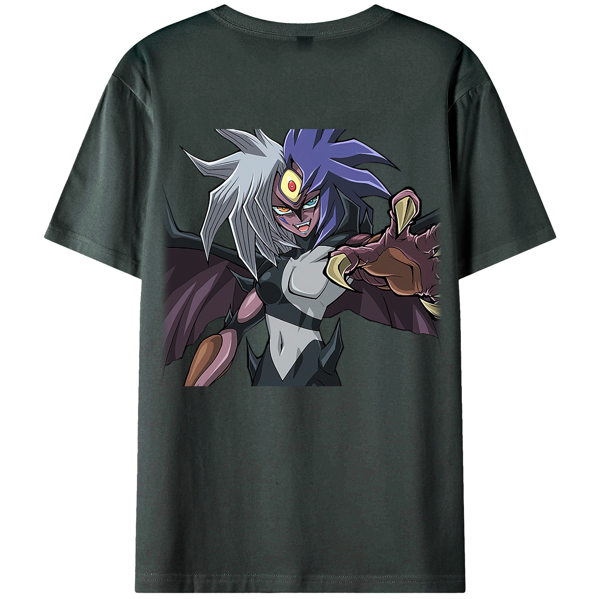 （画像用） 遊☆戯☆王 Yu-Gi-Oh! 綿100％ メンズ半袖Tシャツ（バックプリント） 通気性